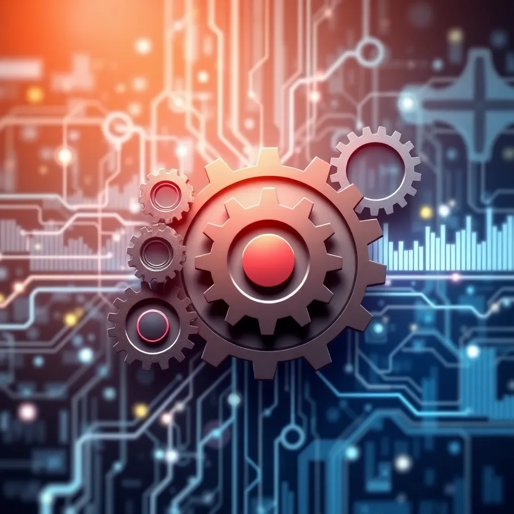 A modern memory card with data flowing between different applications, symbolizing seamless data integration and custom workflows.